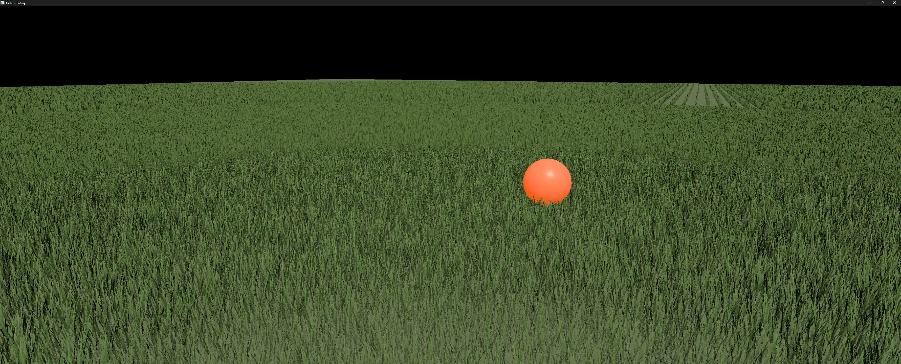 Rendering a Million Blades of Grass: Helio's GPU-Driven Foliage System