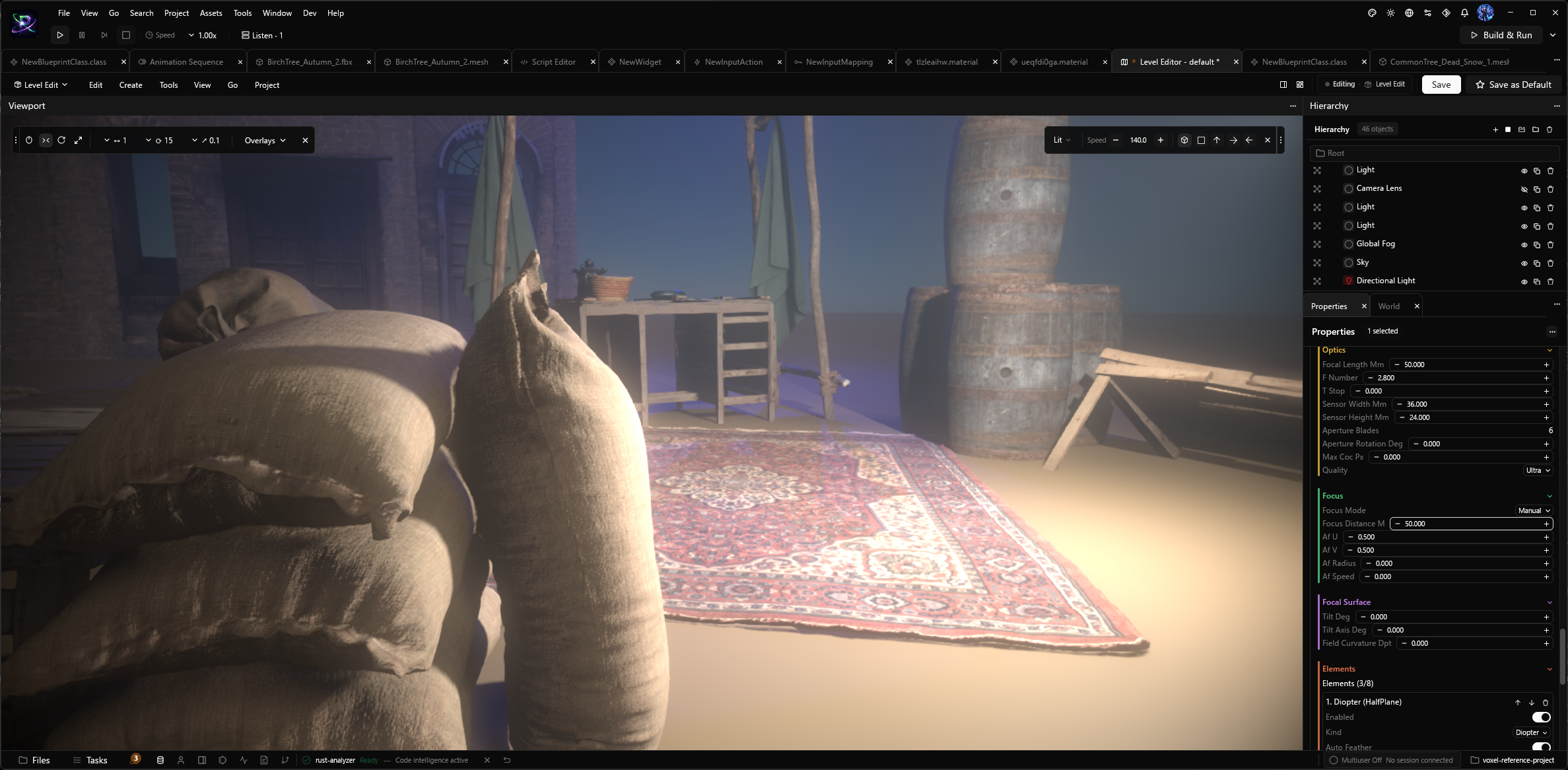 Through the Glass: Physically Based Lens Simulation in Helio