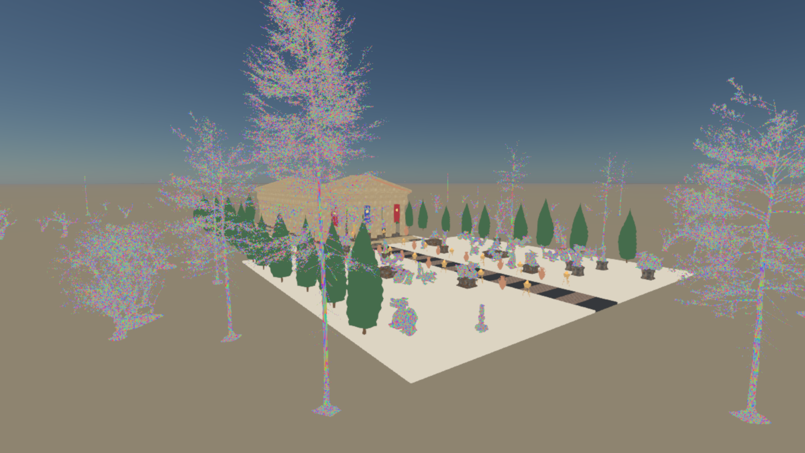 Barycentrics decoded from the visibility buffer