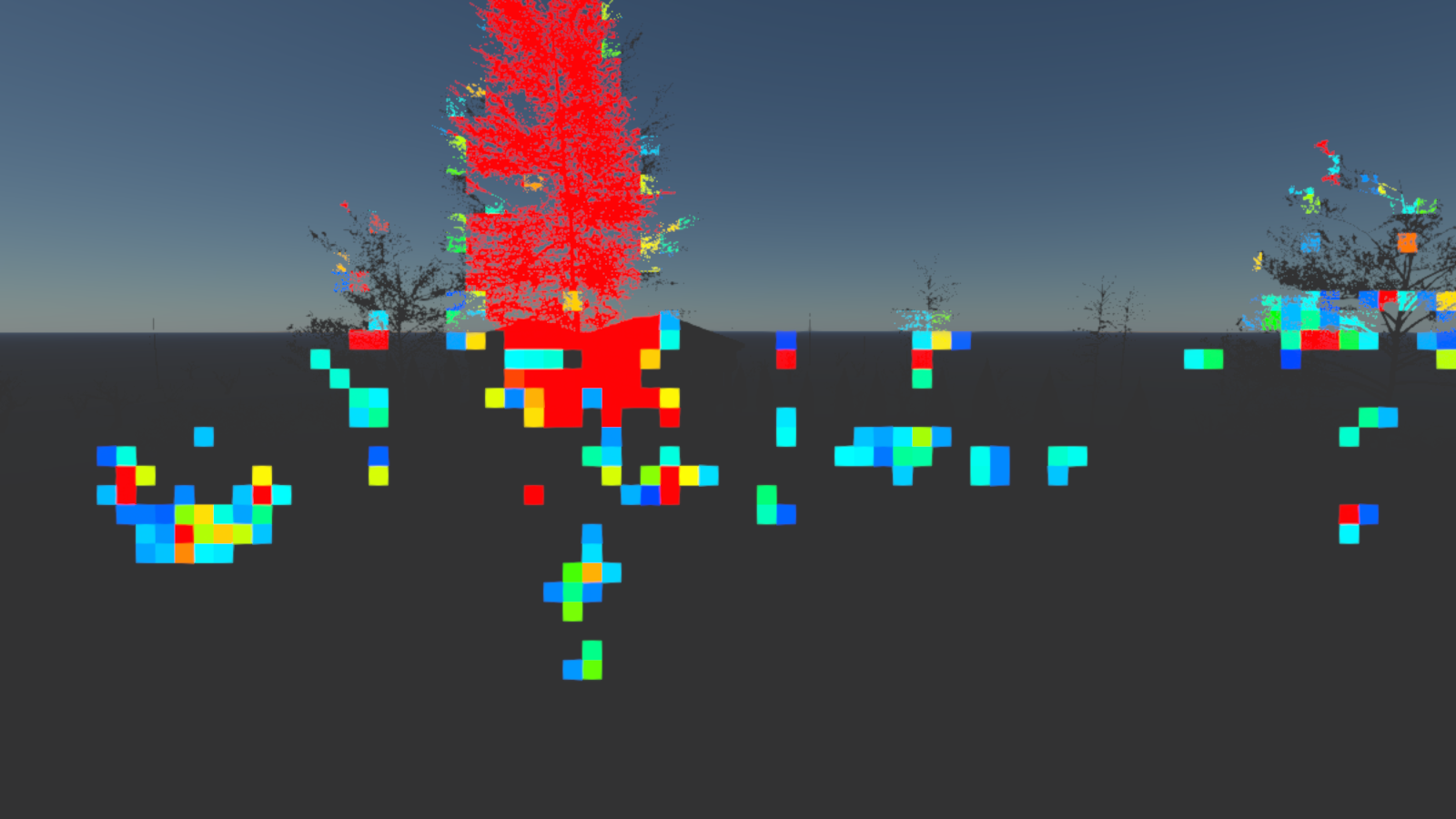 Dense tile overlap in the forest