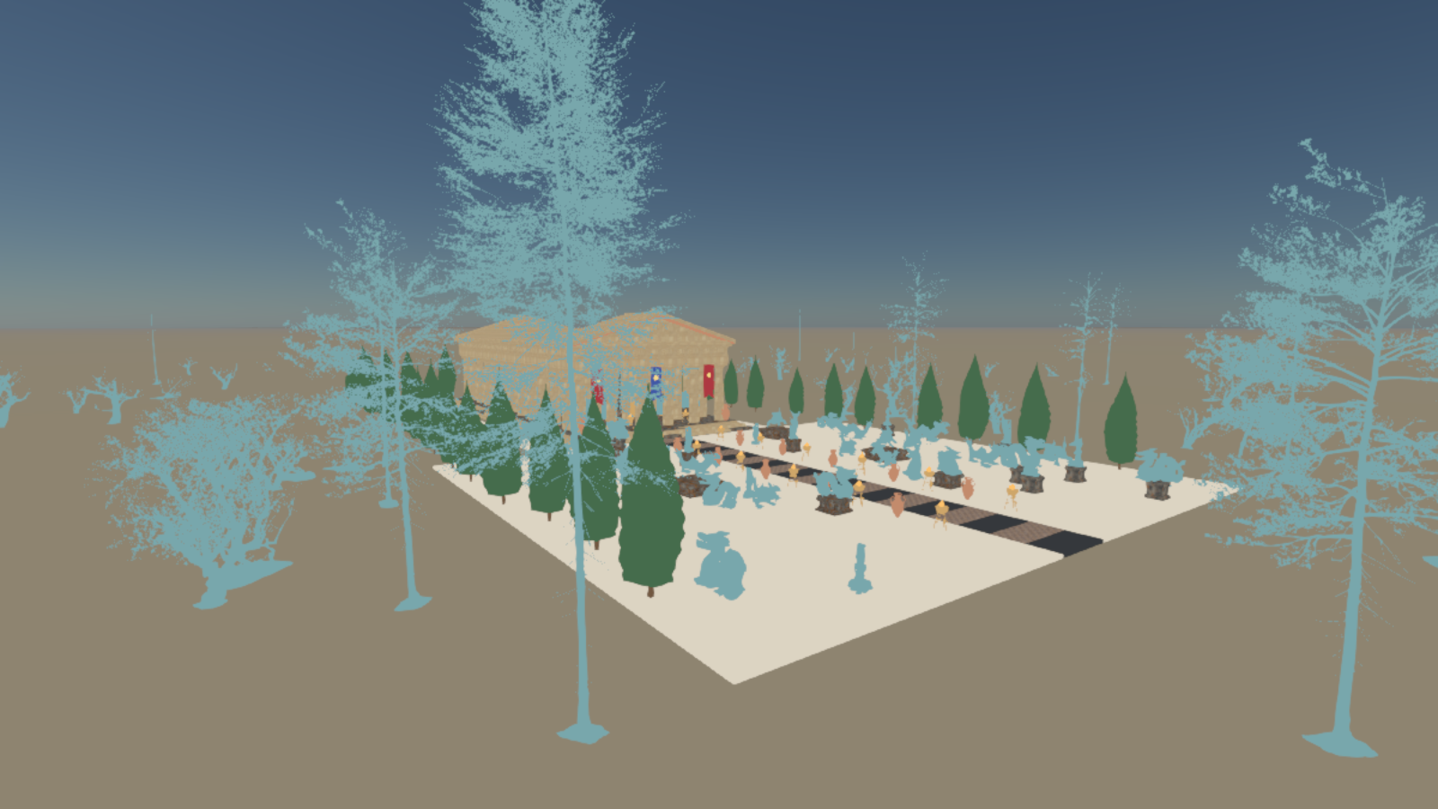 Material bin per pixel