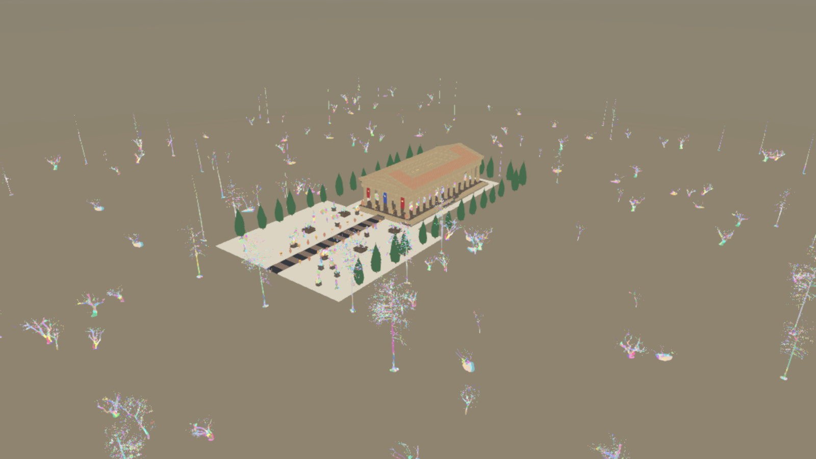 Lucy at 150 m, clusters